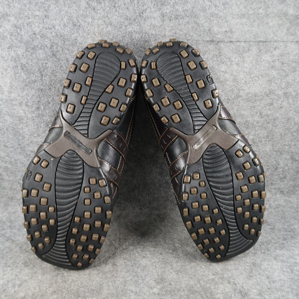 Skechers Shoes Mens 8 City Walk Sneakers Casual Leather Lifestyle Lace Up Black - Picture 9 of 14